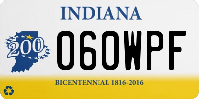 IN license plate 060WPF