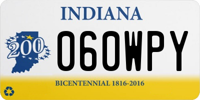 IN license plate 060WPY