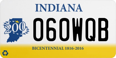 IN license plate 060WQB