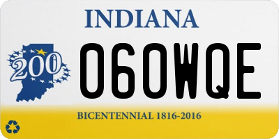 IN license plate 060WQE