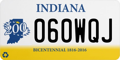 IN license plate 060WQJ