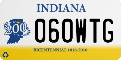 IN license plate 060WTG