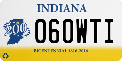 IN license plate 060WTI