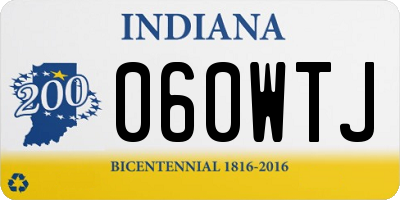 IN license plate 060WTJ