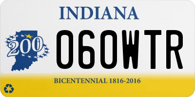IN license plate 060WTR