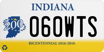 IN license plate 060WTS