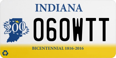 IN license plate 060WTT