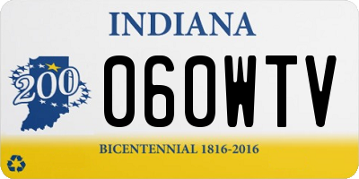 IN license plate 060WTV