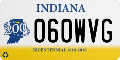 IN license plate 060WVG