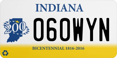IN license plate 060WYN