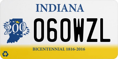 IN license plate 060WZL