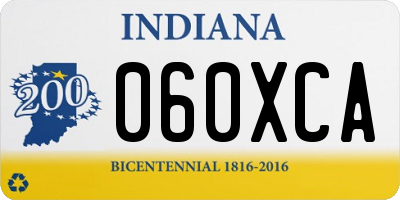 IN license plate 060XCA