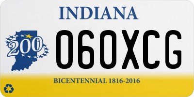 IN license plate 060XCG