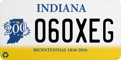 IN license plate 060XEG