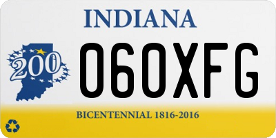 IN license plate 060XFG
