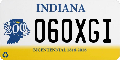 IN license plate 060XGI