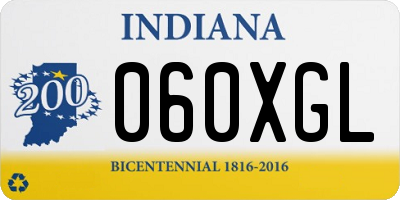 IN license plate 060XGL