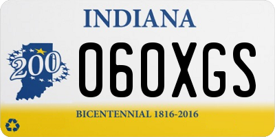 IN license plate 060XGS