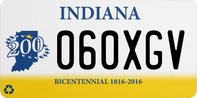 IN license plate 060XGV