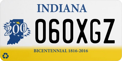 IN license plate 060XGZ