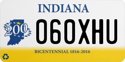 IN license plate 060XHU