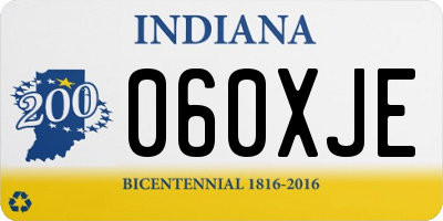 IN license plate 060XJE