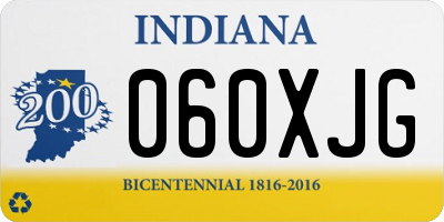 IN license plate 060XJG