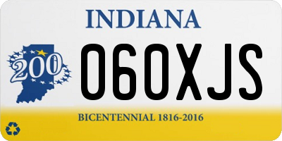 IN license plate 060XJS