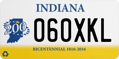 IN license plate 060XKL