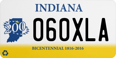 IN license plate 060XLA