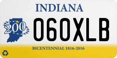 IN license plate 060XLB