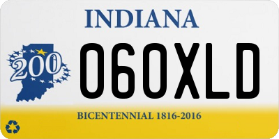 IN license plate 060XLD