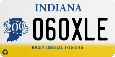 IN license plate 060XLE