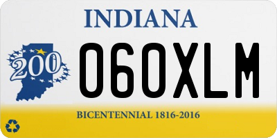 IN license plate 060XLM