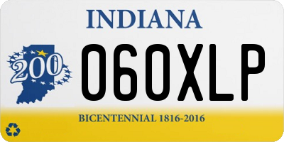 IN license plate 060XLP