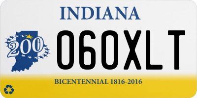 IN license plate 060XLT