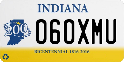 IN license plate 060XMU