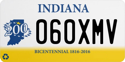 IN license plate 060XMV