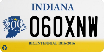 IN license plate 060XNW