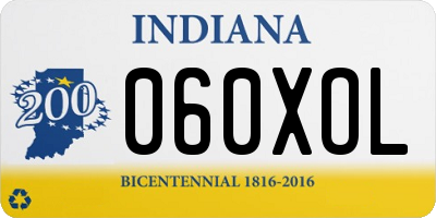 IN license plate 060XOL