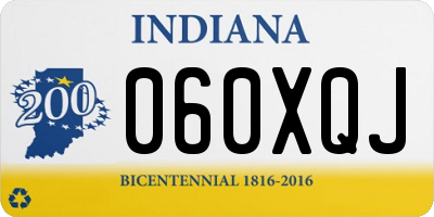 IN license plate 060XQJ