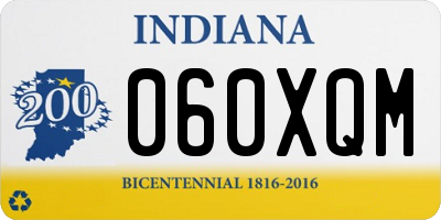 IN license plate 060XQM