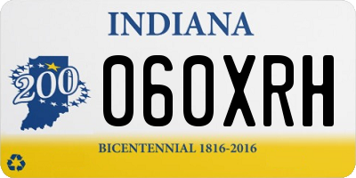 IN license plate 060XRH