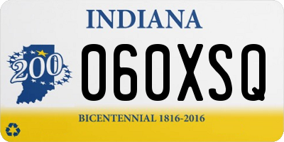 IN license plate 060XSQ