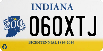 IN license plate 060XTJ