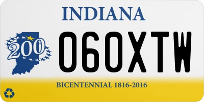 IN license plate 060XTW