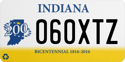 IN license plate 060XTZ