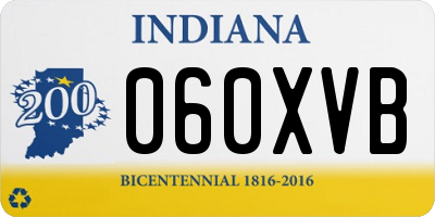 IN license plate 060XVB