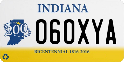 IN license plate 060XYA