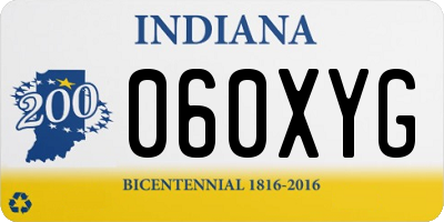 IN license plate 060XYG
